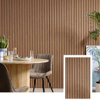 HEMVI™ Premium Acoustic Slat Panel — Natural Oak