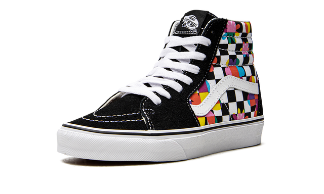 Skate Hi"Floral Checkerboard"