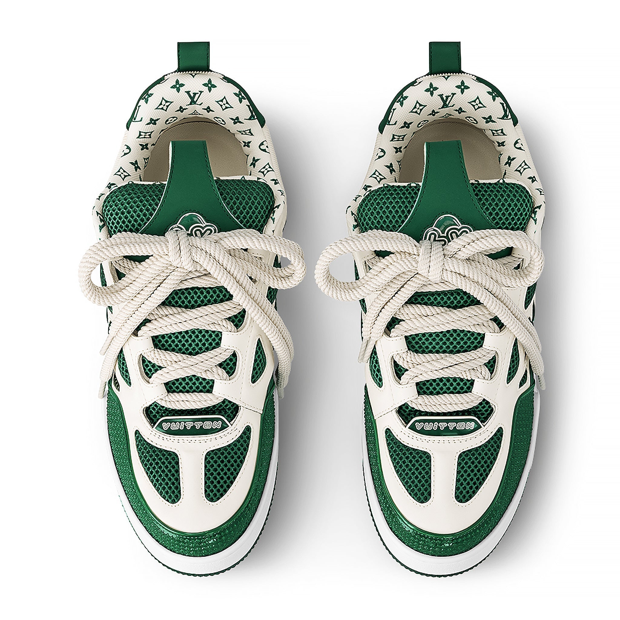 Skate Monogram Trainer Green Sneaker
