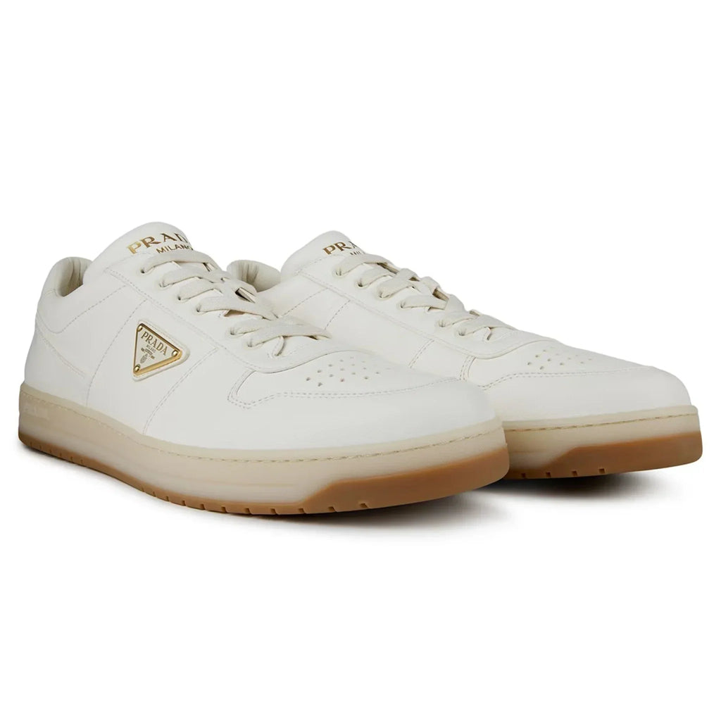 Downtown Leather Low Top White Beige Sneaker