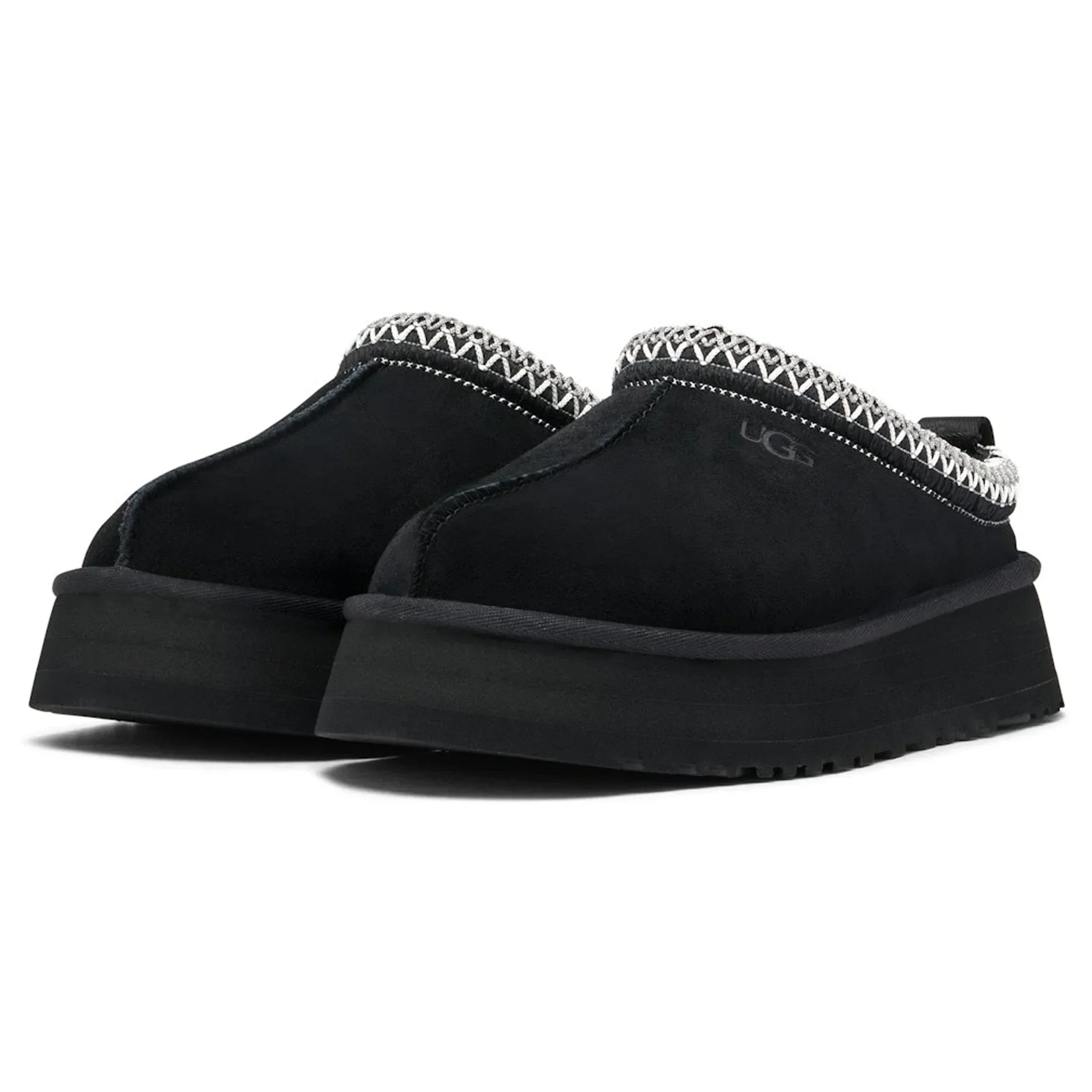 Tazz Platform Black Slippers (W)